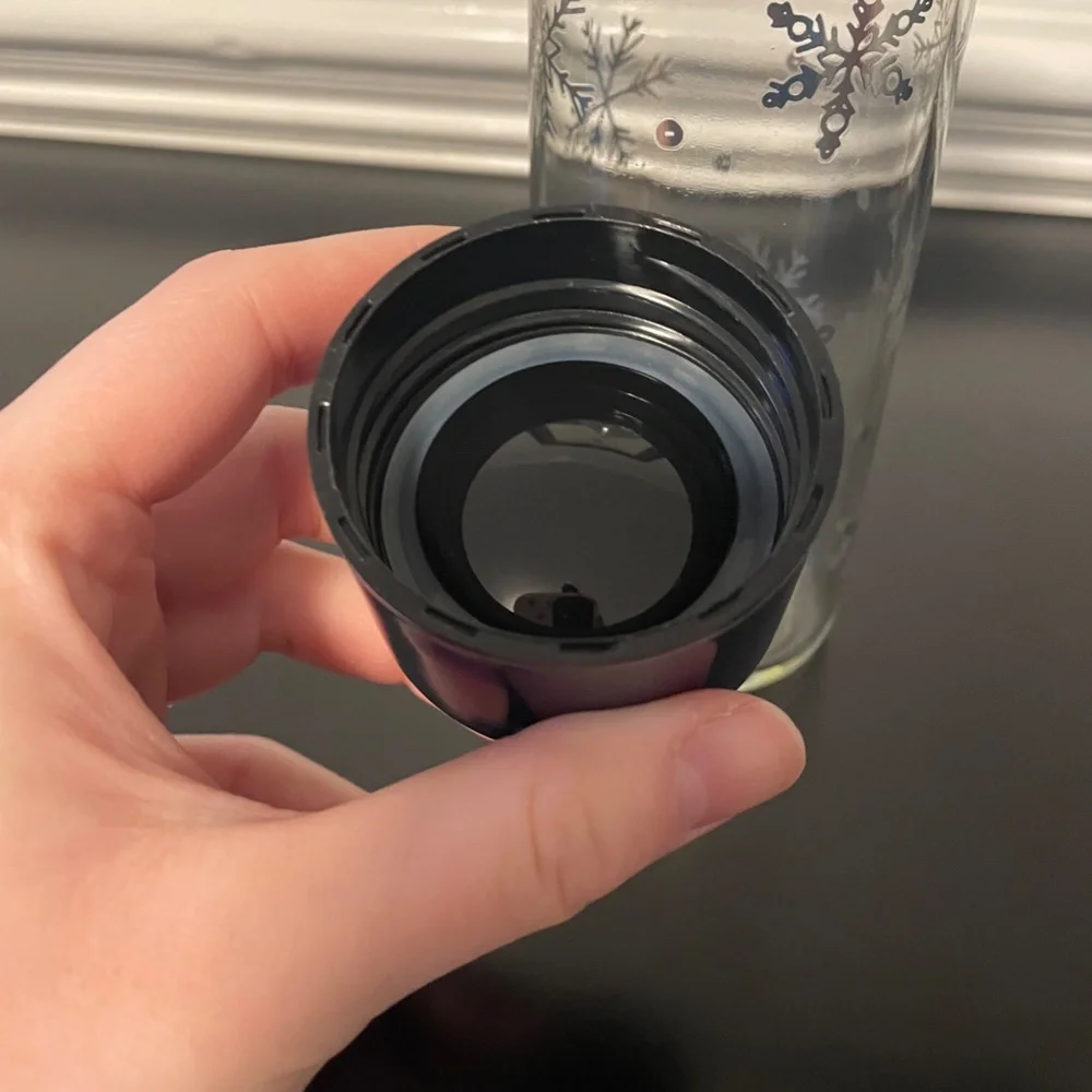 3 for $12: Target snowflake glass water bottle